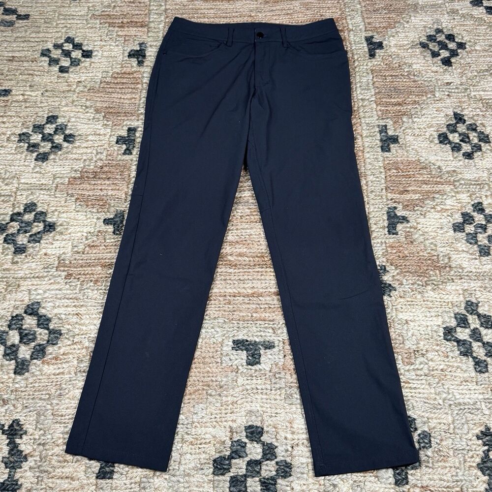 Lululemon Mens ABC Pants Classic Fit Stretch Comfort Office Work Black Size 32